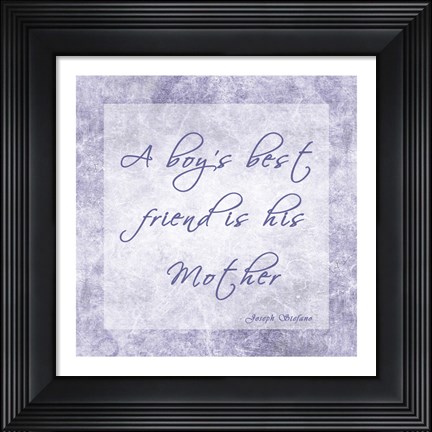 Framed Boy&#39;s Best Friend Print