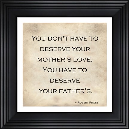 Framed Your Father&#39;s Love Print