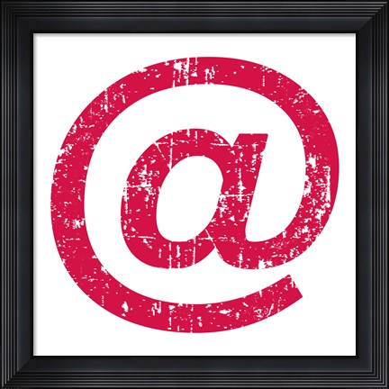 Framed Red Ampersat Print