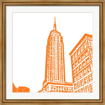 Framed Orange Empire Print