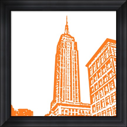 Framed Orange Empire Print