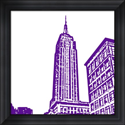 Framed Purple Empire Print