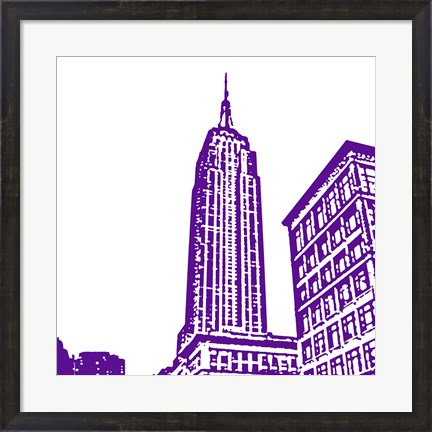 Framed Purple Empire Print