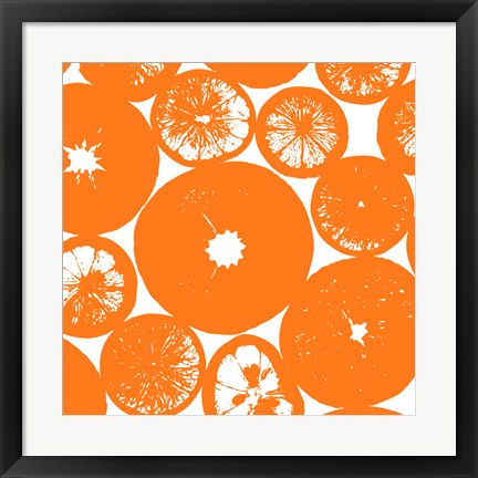 Framed Orange Lemon Slices Print