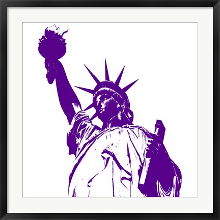 Framed Liberty in Purple Print