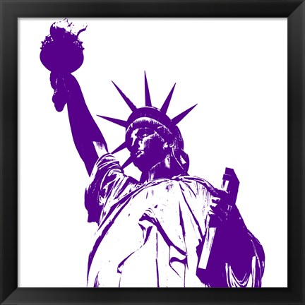 Framed Liberty in Purple Print