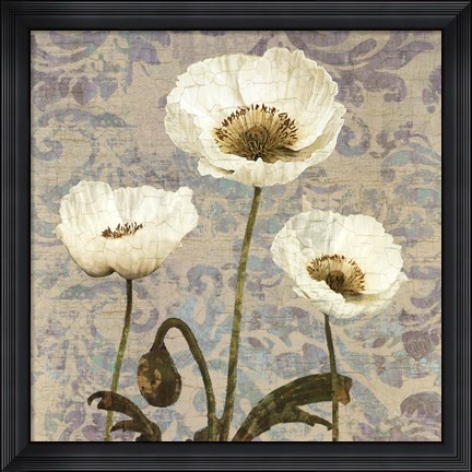 Framed Damask Bloom VI Print