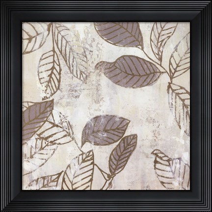 Framed Graphic Leaves IV Print