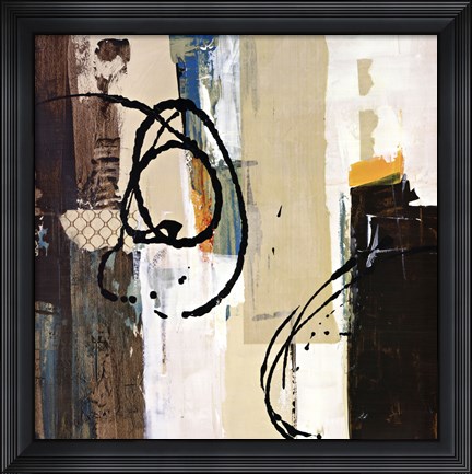 Framed Abstract Collage III Print