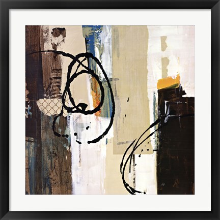 Framed Abstract Collage III Print