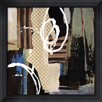 Framed Abstract Collage IV Print