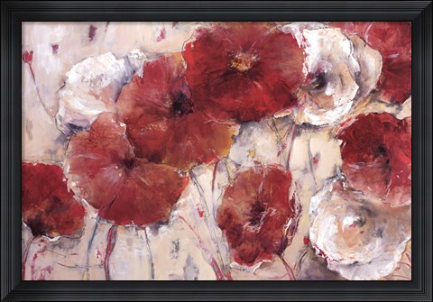 Framed Sea of Poppies Print