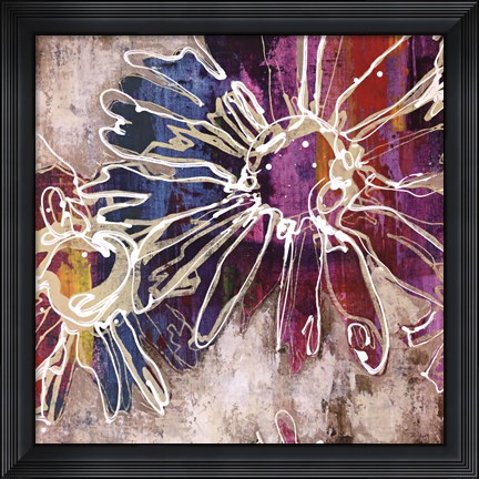 Framed Floral Kick I Print