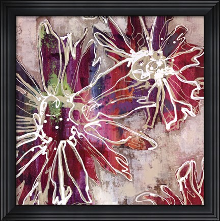 Framed Floral Kick II Print