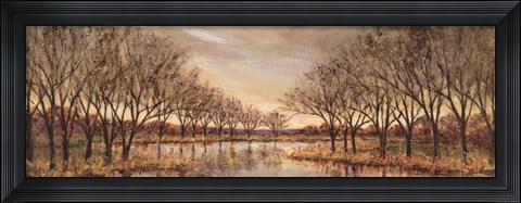 Framed Twilight on the River Print