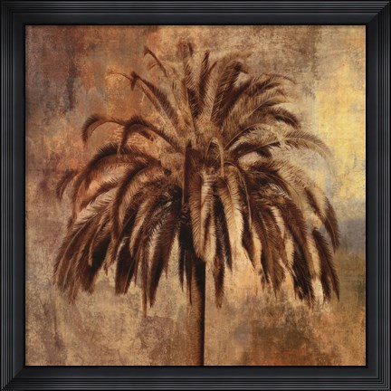 Framed Golden Palm Print