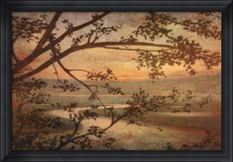 Framed Tranquil Landscape Print