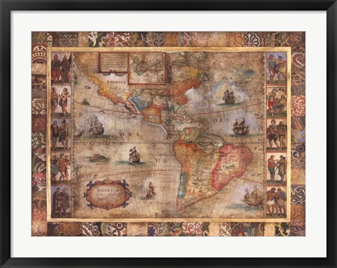 Framed Old World II Print