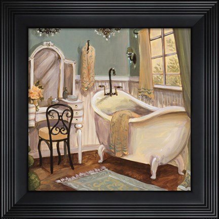 Framed Designer Bath III Print