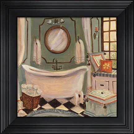 Framed Designer Bath IV Print