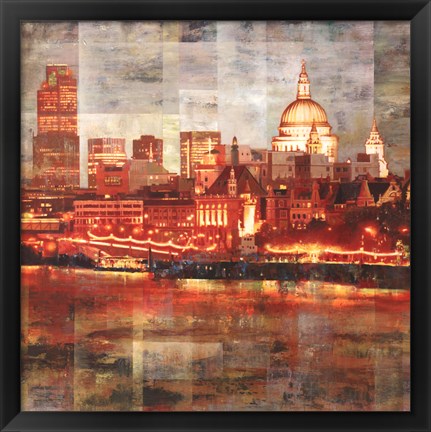 Framed Night City II Print
