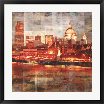 Framed Night City II Print