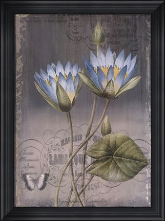 Framed Black Botanical I Print