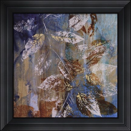 Framed Jewelled Leaves XII Print