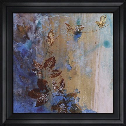 Framed Jewelled Leaves XVII Print