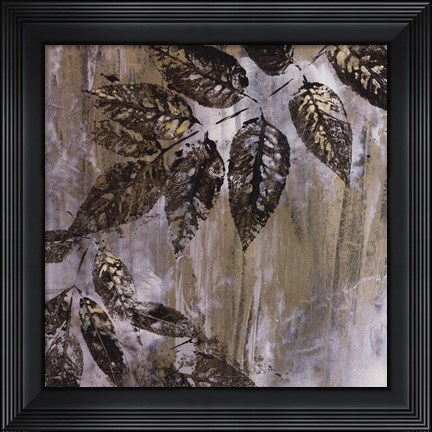 Framed Jewelled Leaves XXIII Print