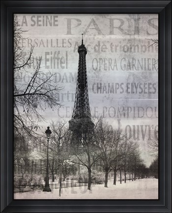 Framed Paris II Print