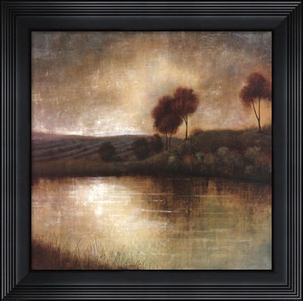 Framed Flow Into Dusk Print