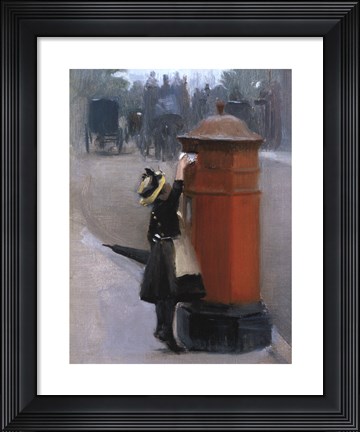 Framed Posting A Letter Print
