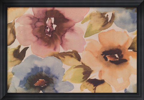 Framed Floral Fusion II Print