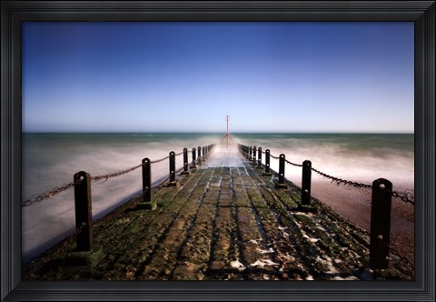 Framed Green Horizon Print