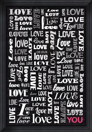 Framed Love YOU Print