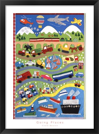 Framed Going Places Print
