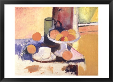 Framed Still Life With Oranges Print