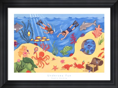 Framed Undersea Fun Print