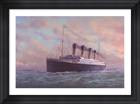 Framed Titanic Print
