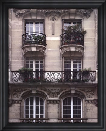 Framed Balcon Parisien II Print