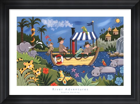 Framed River Adventures Print