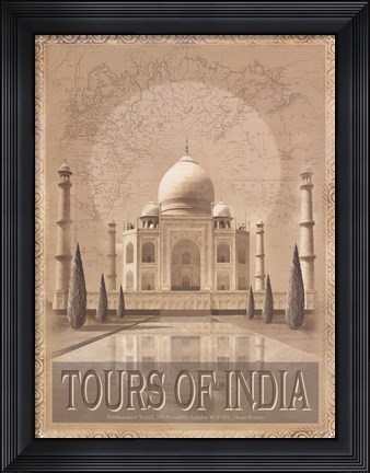 Framed Tours of The East I Print