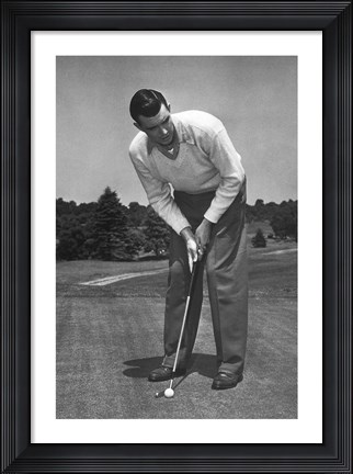 Framed On the Course I Print