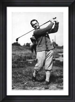 Framed On the Course II Print