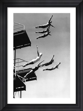 Framed High Dive Print