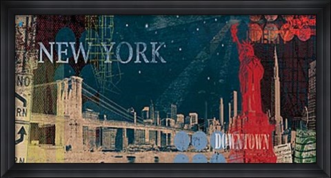Framed New York Streets Print