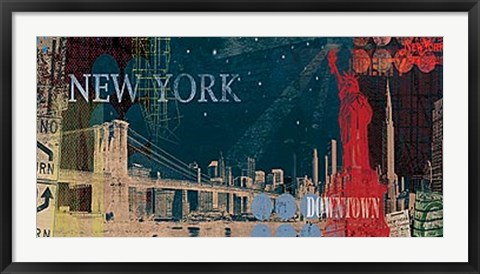 Framed New York Streets Print