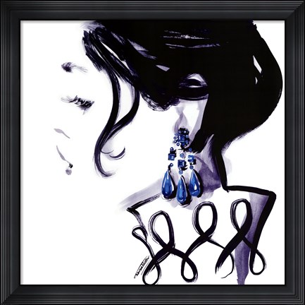Framed Earrings Print