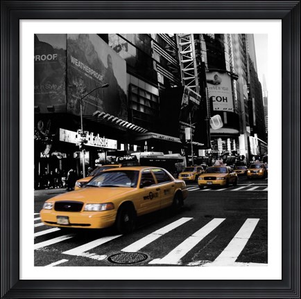 Framed City Streets II Print